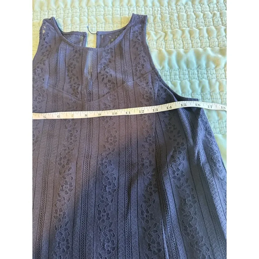 Abercrombie & Fitch Lace Dress Navy Small - Picture 8 of 9
